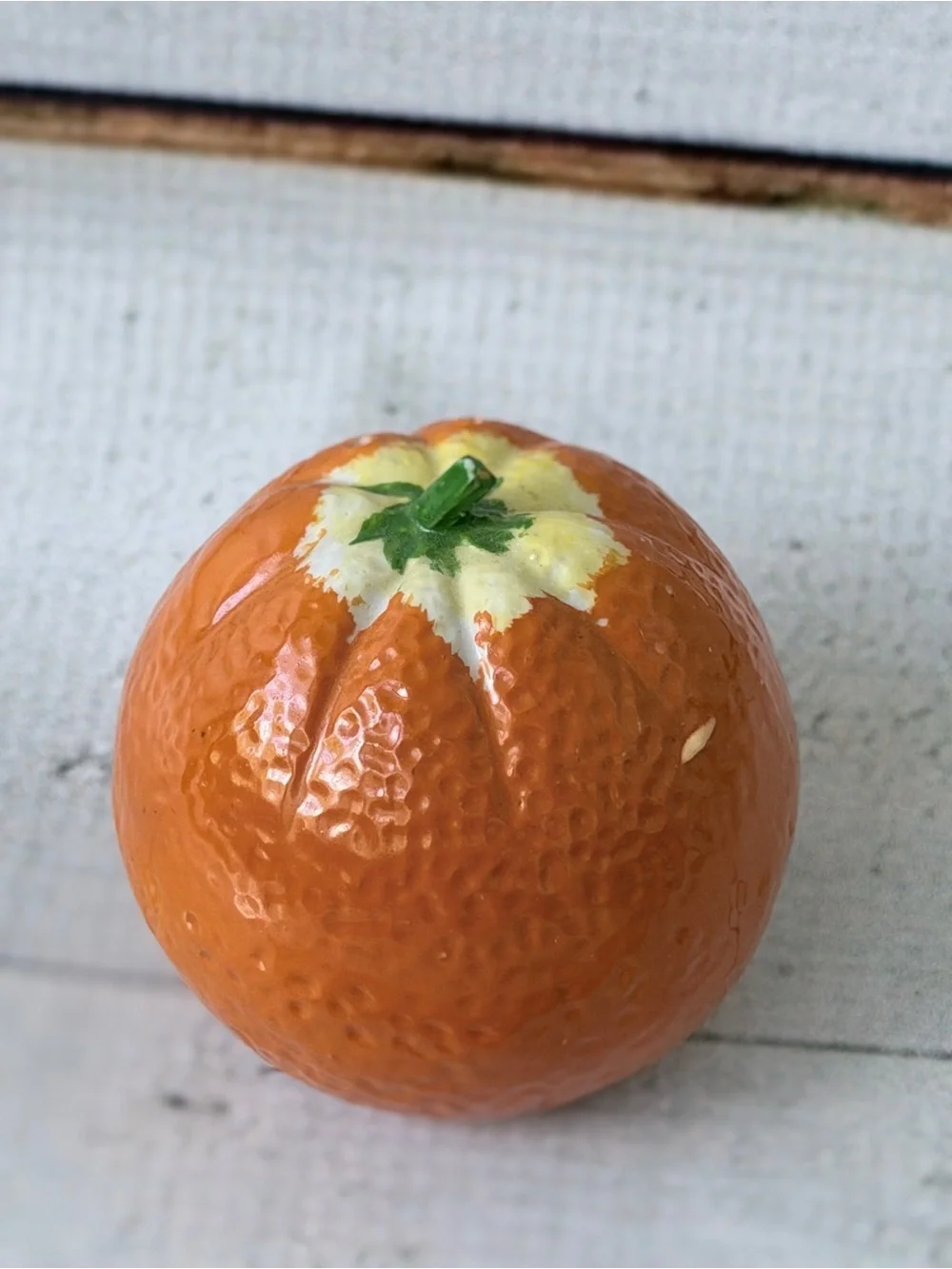 Orange Ceramic Salt and Pepper Shakers - Set of 2
